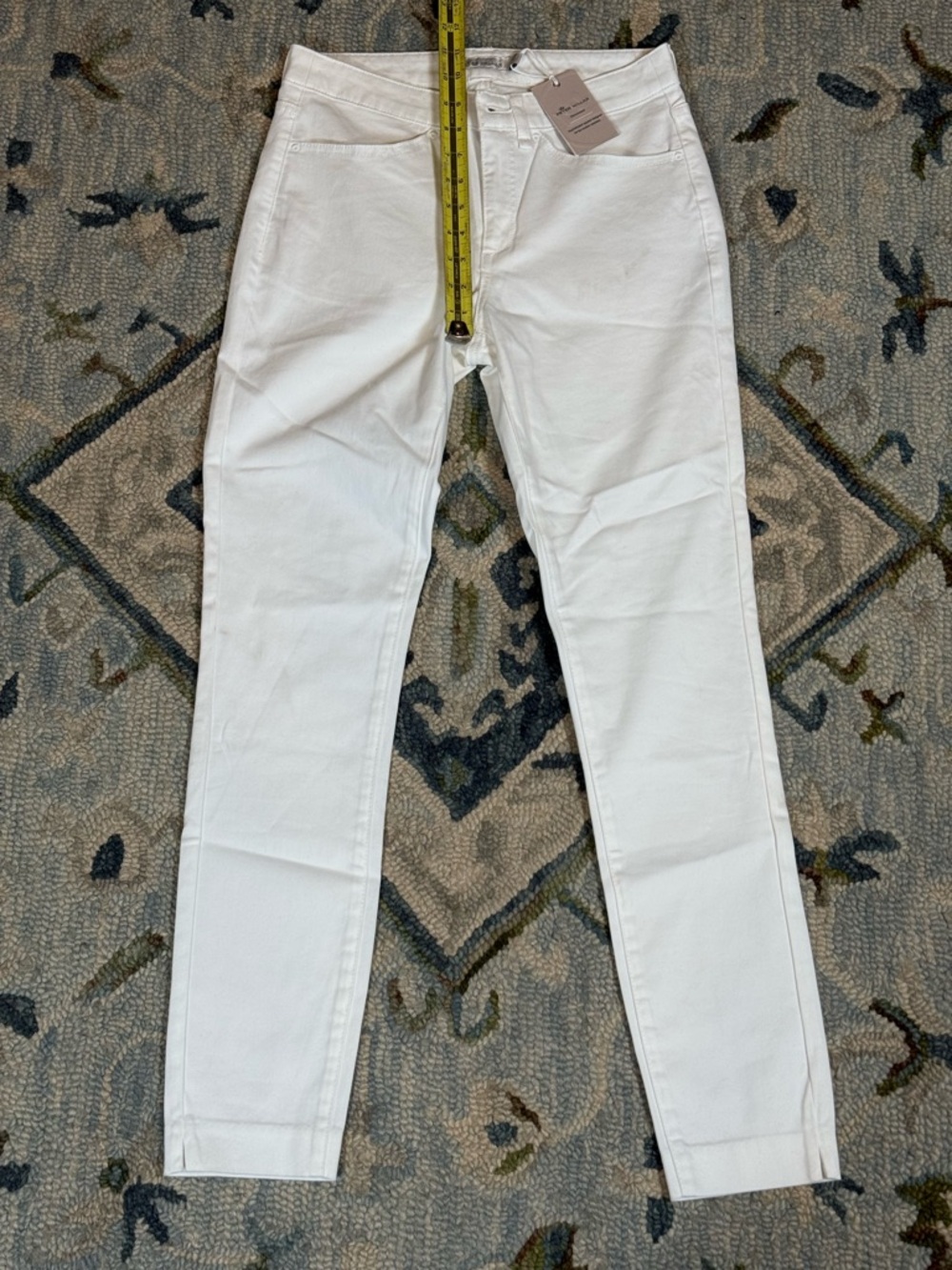 NWT‎ Peter Millar Women’s Luxury Stretch White Skinny Jeans Size 2 High Rise - Picture 3 of 12